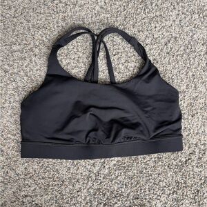 Black lululemon energy bra size 8